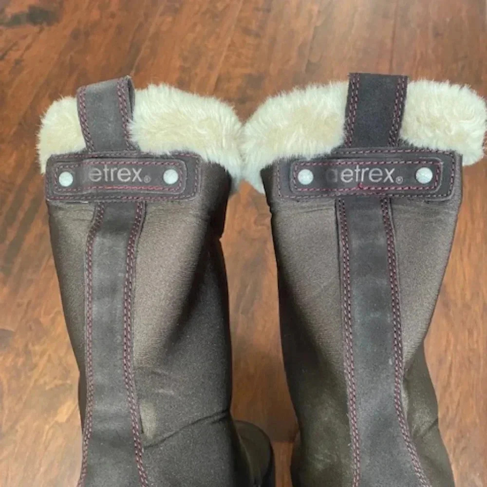 Aetrex Berries Women's Brown Water Resistant Mid Calf Boots Size 10.5 - Picture 8 of 13